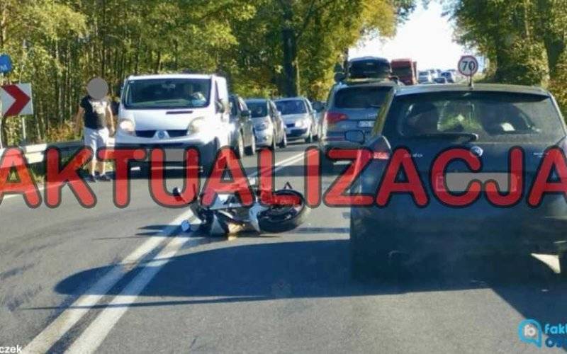 Nie żyje motocyklista z czwartkowego wypadku drogowego