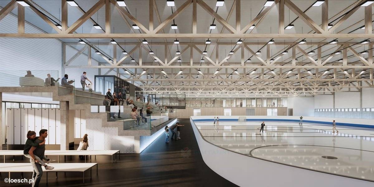 Wyróżniony projekt w konkursie na halę lodową – FOTO