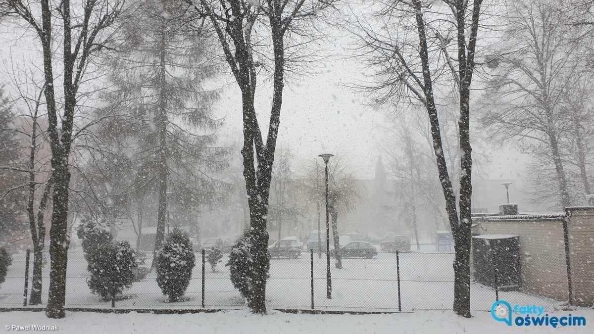 Możliwe silne opady śniegu w powiecie oświęcimskim