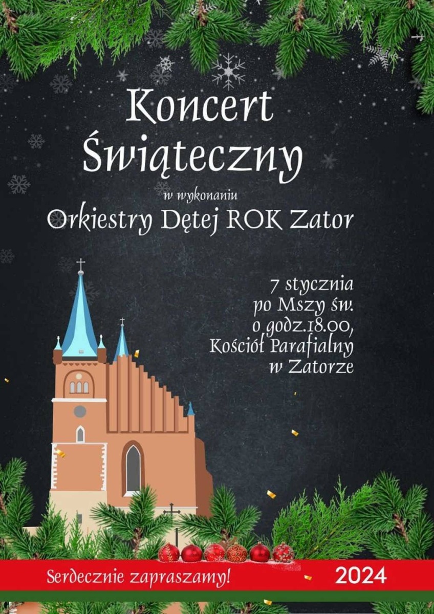 Świąteczna symfonia: Koncert orkiestry dętej w Zatorze