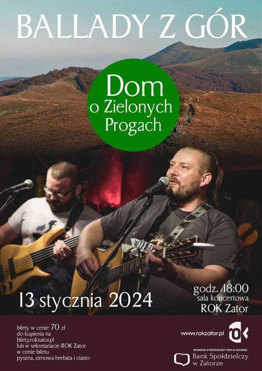 Zespół Dom o Zielonych Progach wystąpi w Zatorze