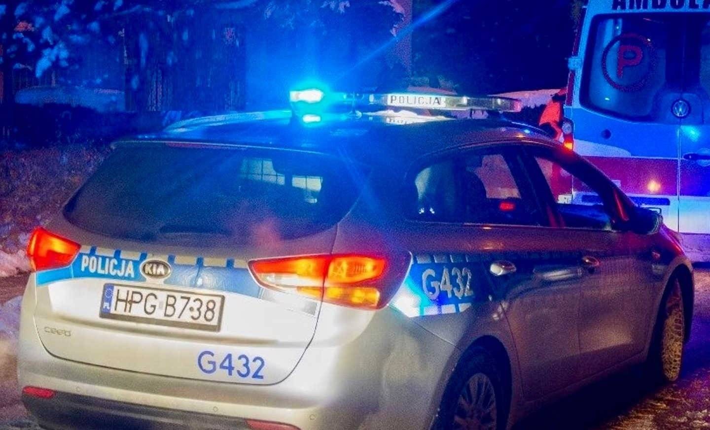 Tragiczny ranek w Łękach. Nie żyje 65-letni rowerzysta