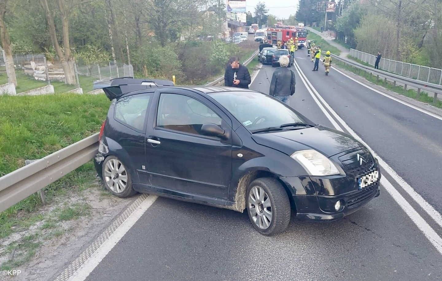 Karambol w Bulowicach. Do szpitala trafiła jedna osoba – FOTO