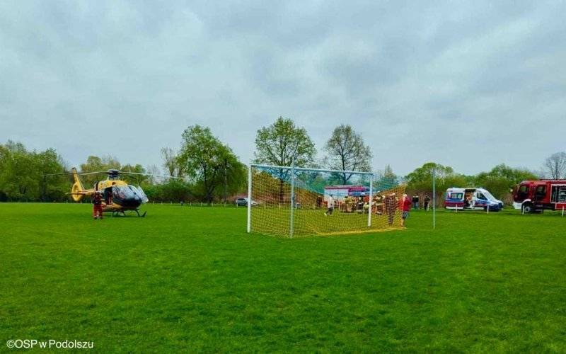 Reanimowali 11-letniego piłkarza. Chłopiec trafił do szpitala