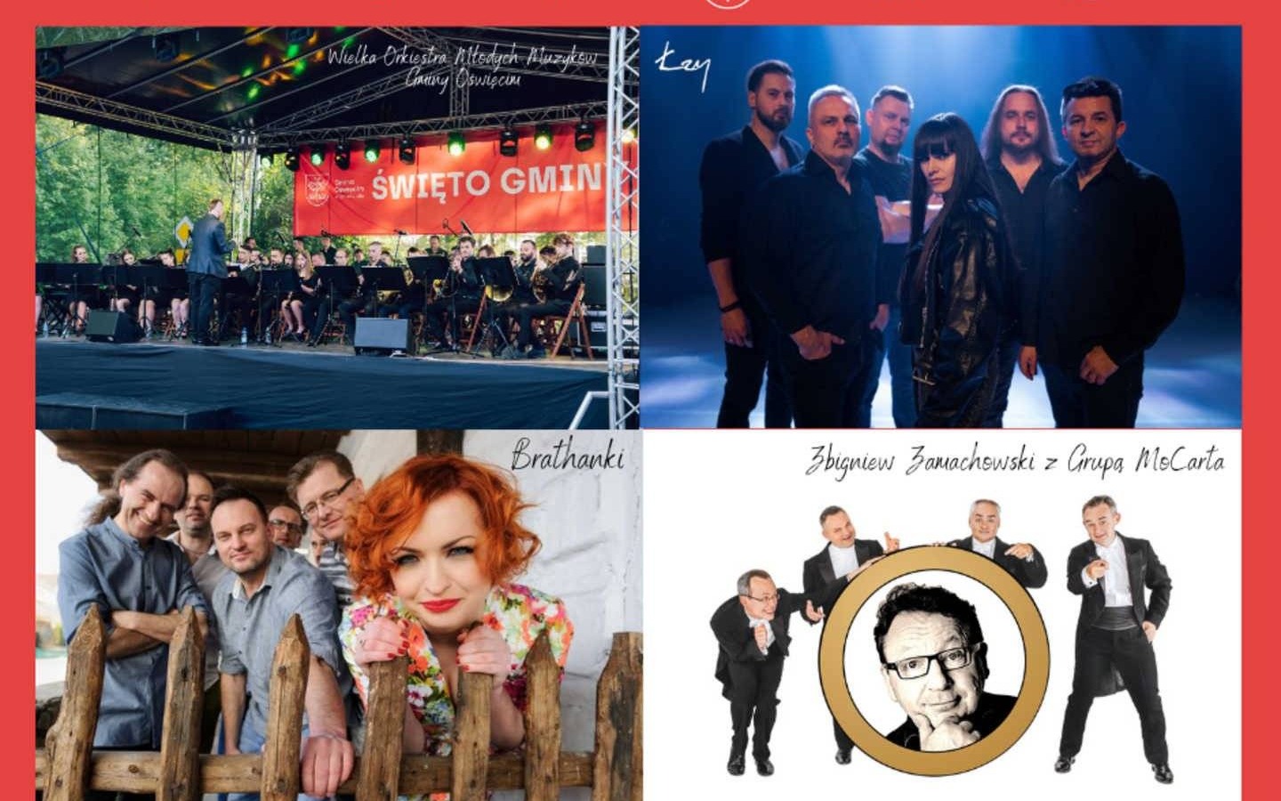 Grupa MoCarta ze Zbigniewem Zamachowskim i Brathanki na Dni Gminy