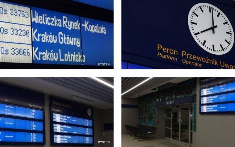 Elektroniczne wyświetlacze ułatwią podróże koleją