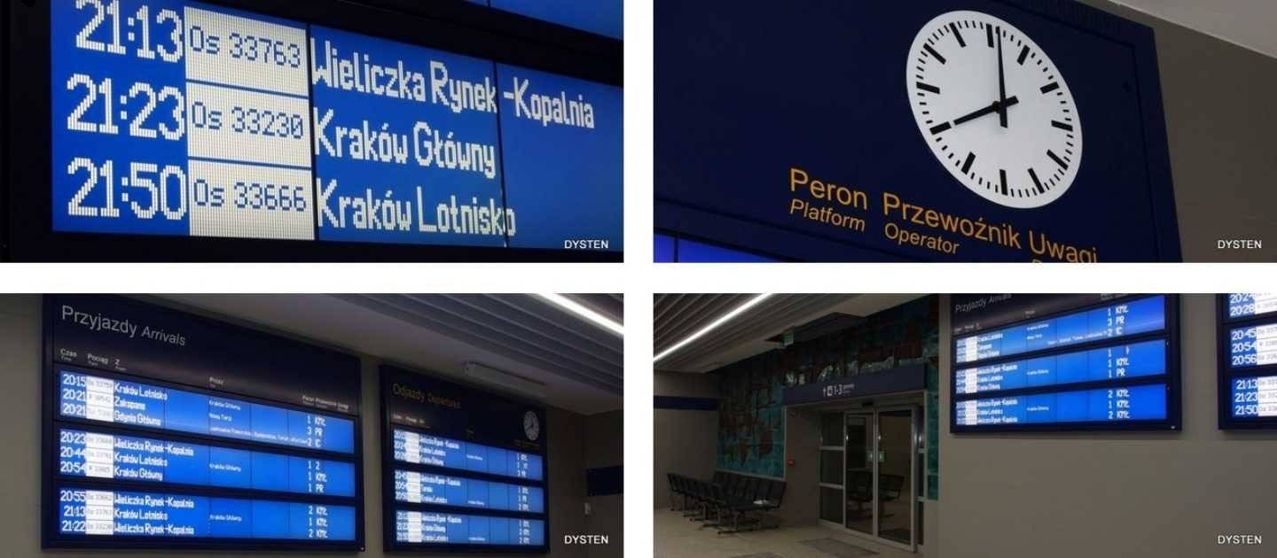 Elektroniczne wyświetlacze ułatwią podróże koleją
