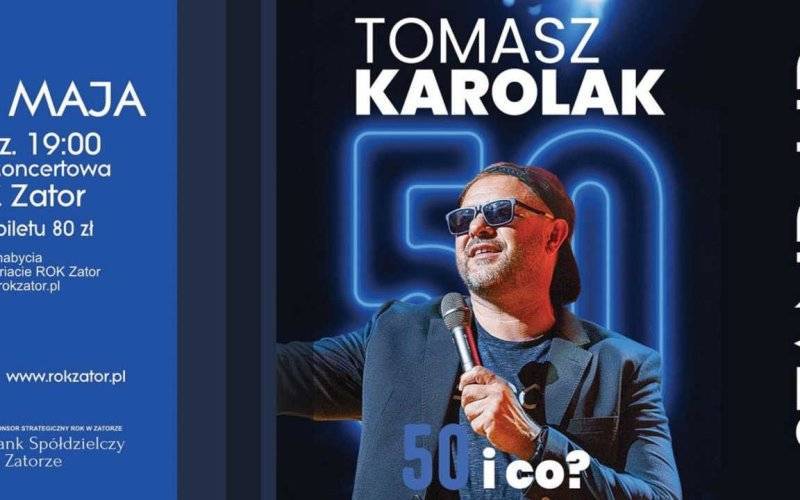 „50 i co?”: Muzyczny stand-up Tomasza Karolaka w Zatorze