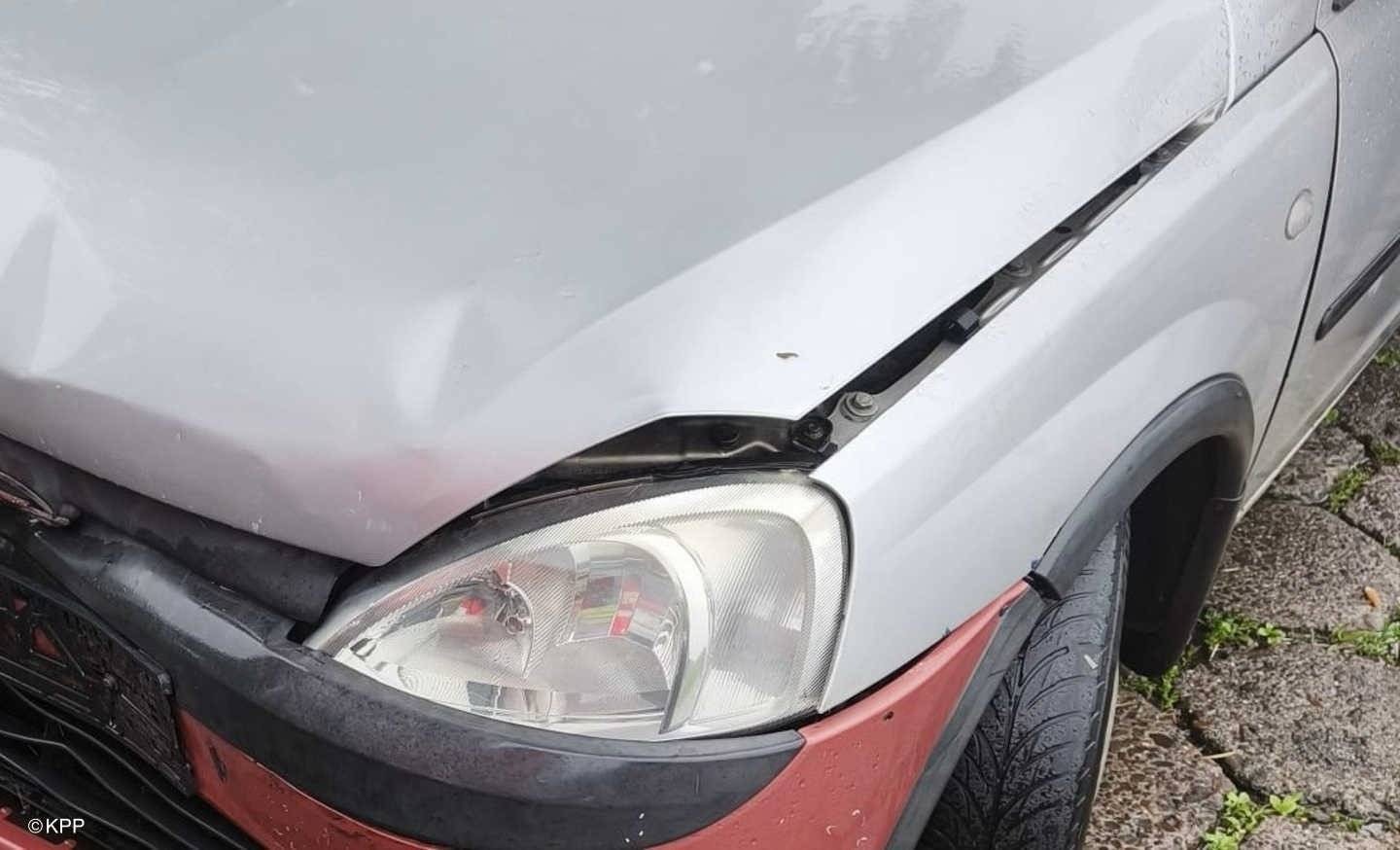 Stłuczka na drodze krajowej nr 44 – FOTO