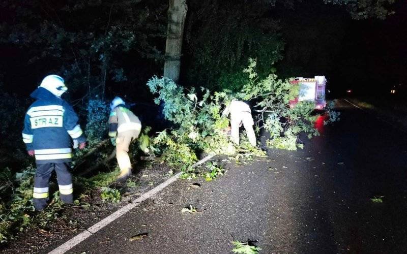 Gwałtowna nawałnica w powiecie. Ponad sto interwencji strażaków – FOTO