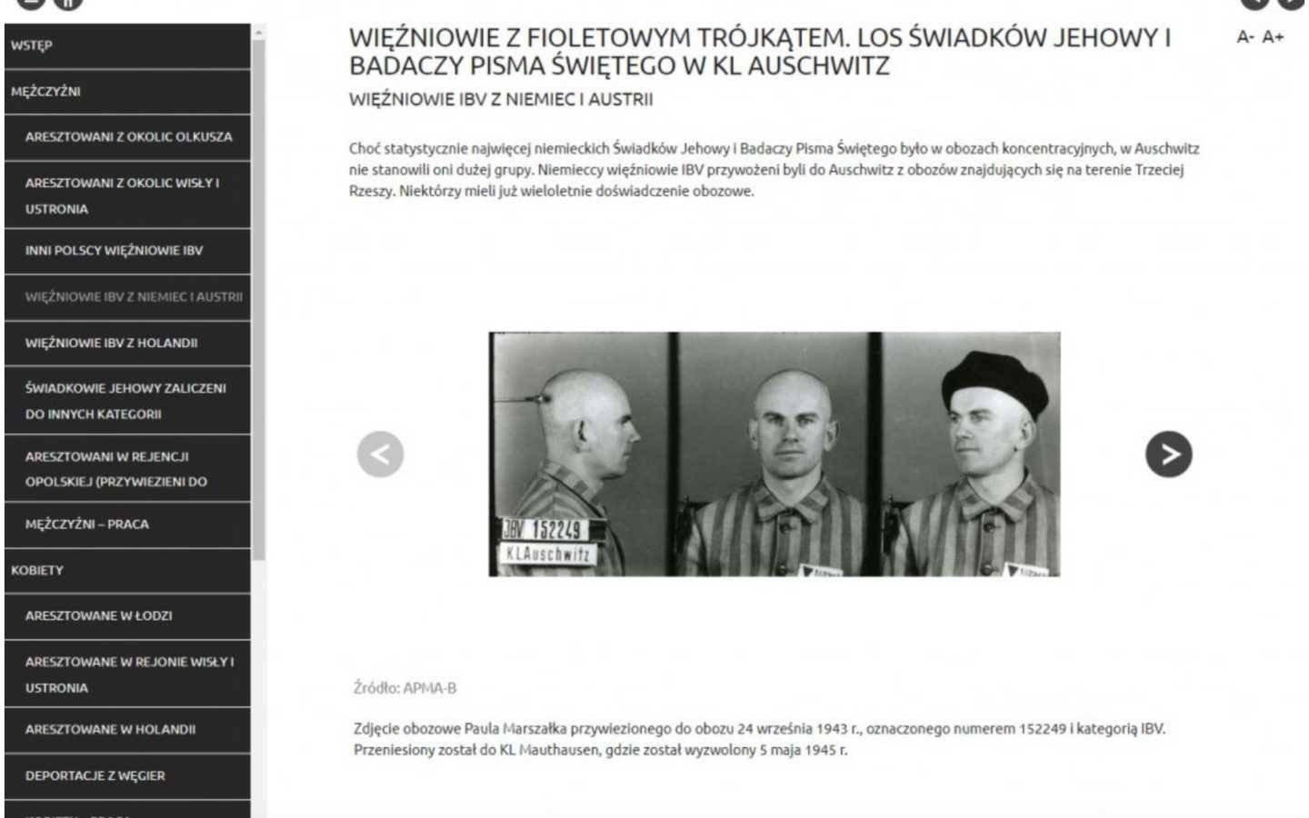 Więźniowie z fioletowym trójkątem. Nowa lekcja muzeum Auschwitz