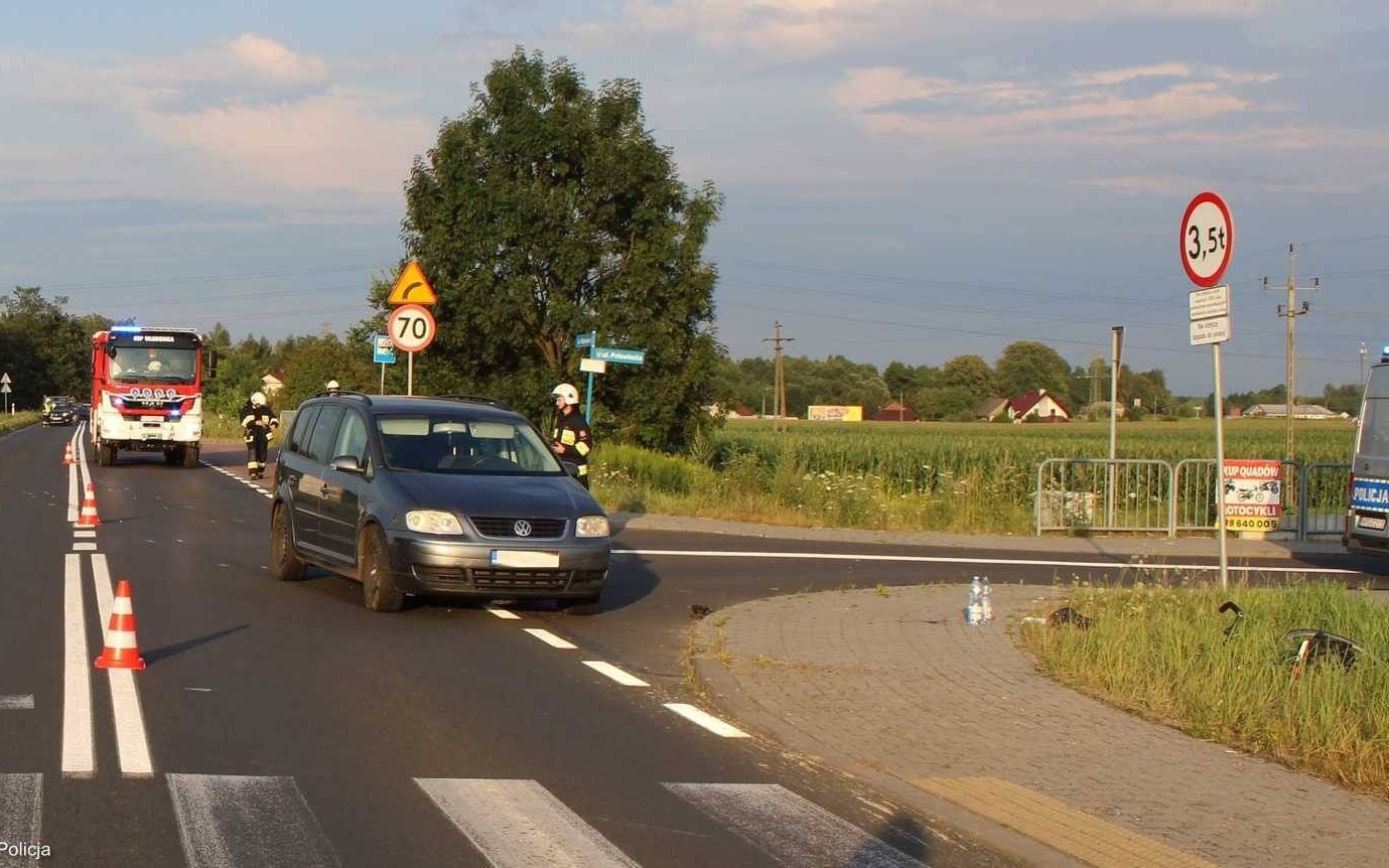 Trzy zdarzenia drogowe z udziałem rowerzystów – FOTO