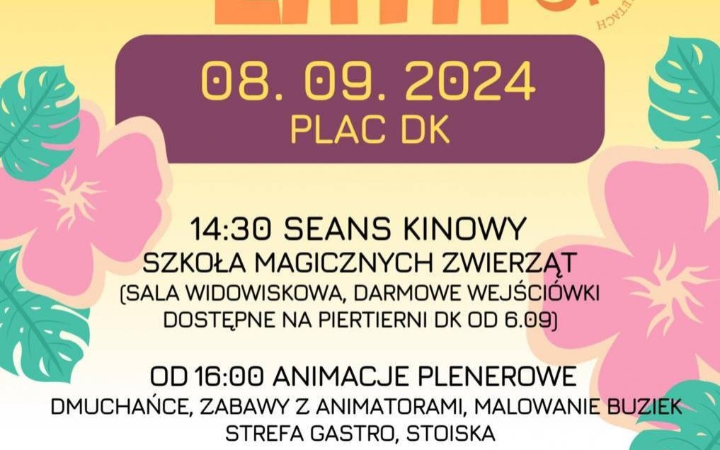 Dziecięce pożegnanie lata: Filmy, zabawy i animacje
