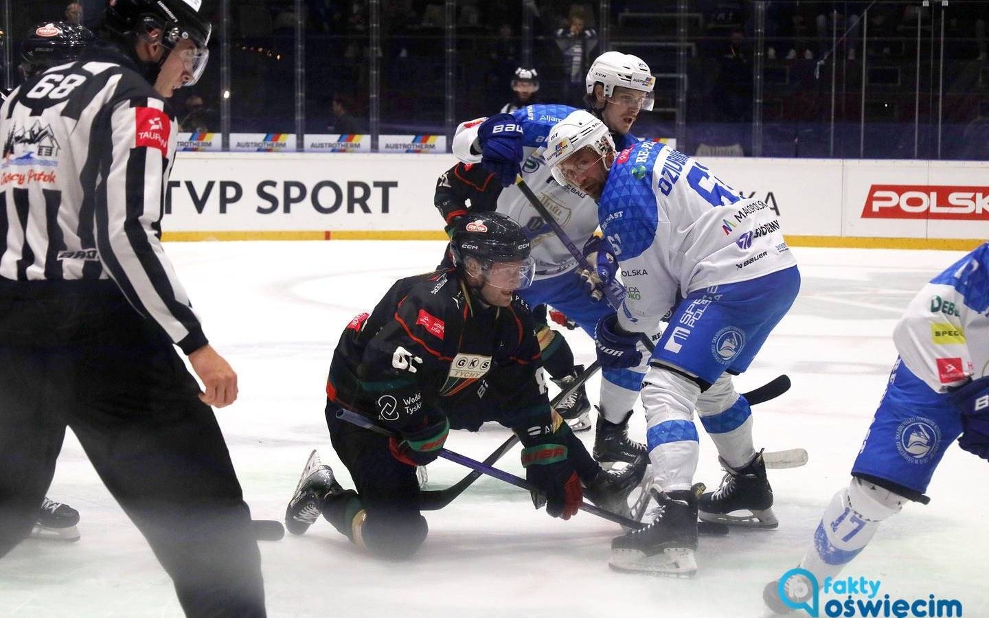 Upiorna druga tercja meczu w Tychach