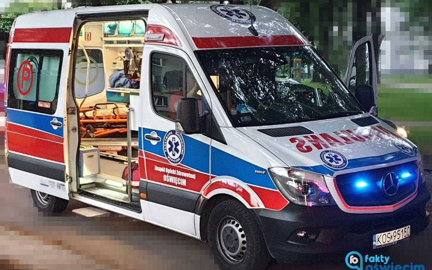 Napadł na załogę karetki pogotowia. Jeden z ratowników z obrażeniami