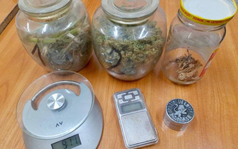 Marihuana i grzybki halucynogenne w mieszkaniu 45-latka z Oświęcimia