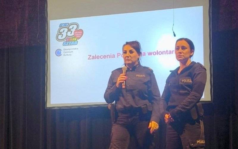 Wolontariusze 33. Finału WOŚP przeszkoleni przez policję