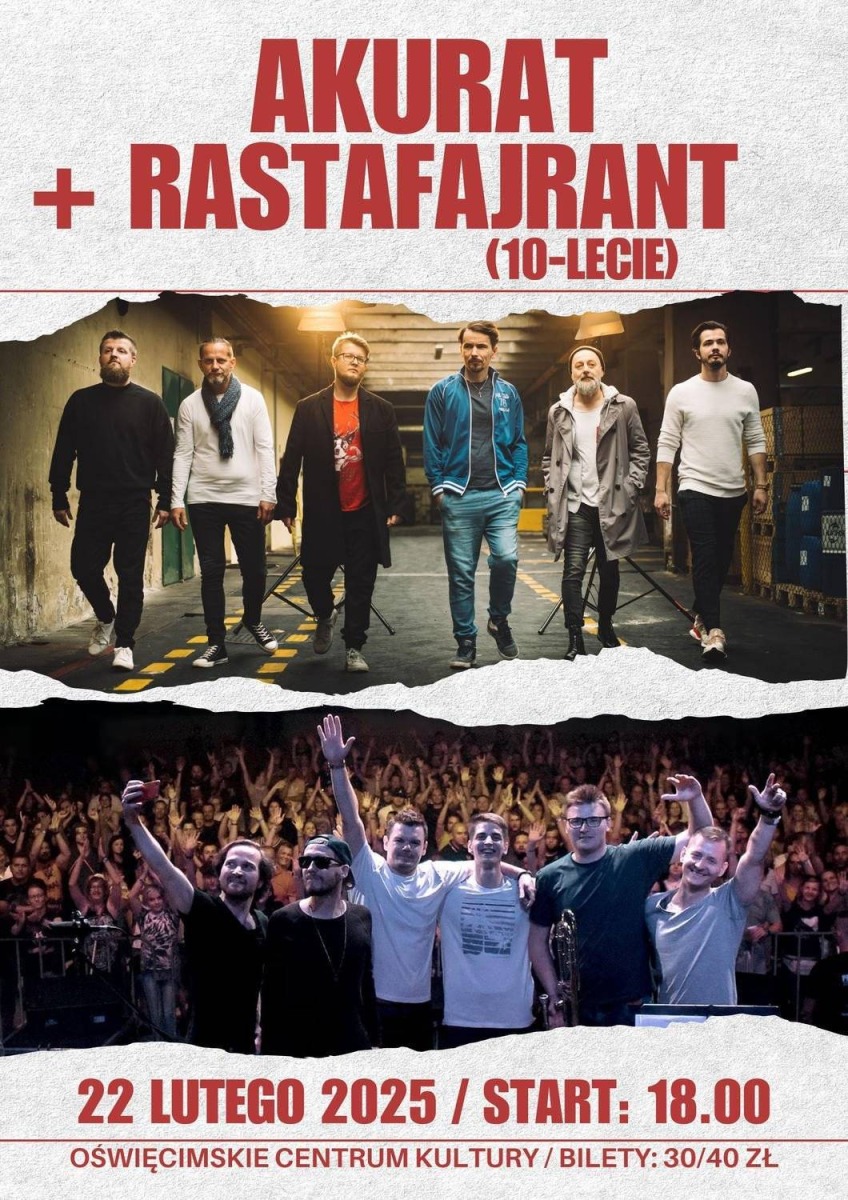 Energia, ska i reggae – koncert Akurat i Rastafajrant w OCK