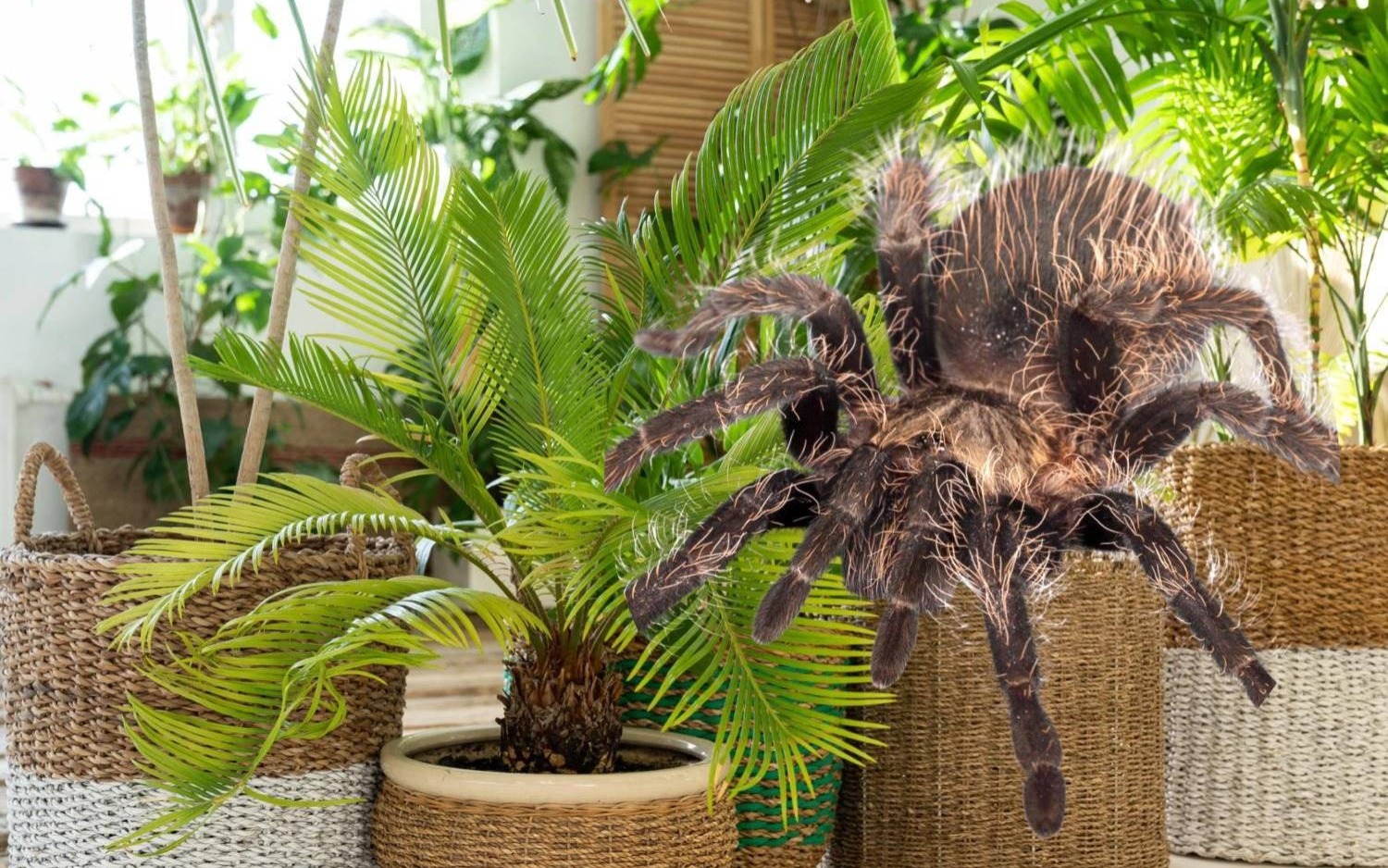 Kupiła w markecie palmę, znalazła egzotycznego pająka