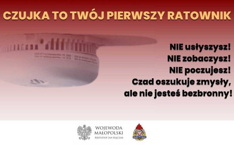 Czujki czadu i dymu to polisy na życie