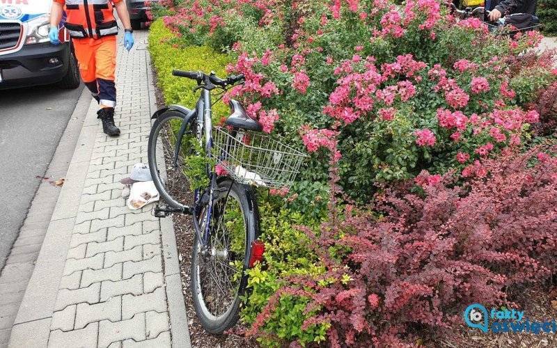 Złamana noga i uraz głowy. Dwa wypadki rowerowe