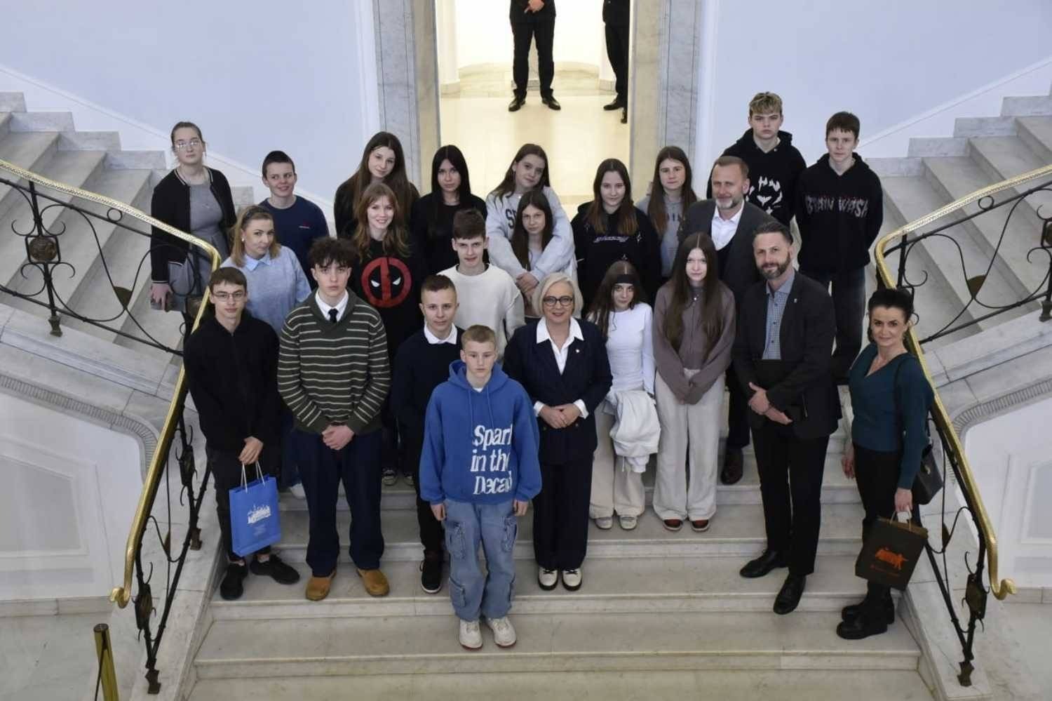 Radni Młodzieżowej Rady Miasta Oświęcimia w Warszawie