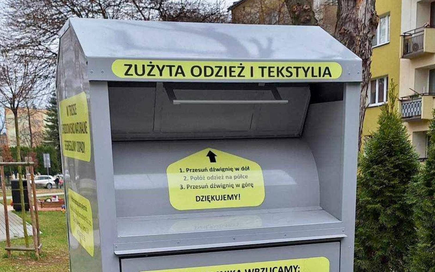 Mapa kontenerów na zużyte ubrania w Oświęcimiu – FOTO