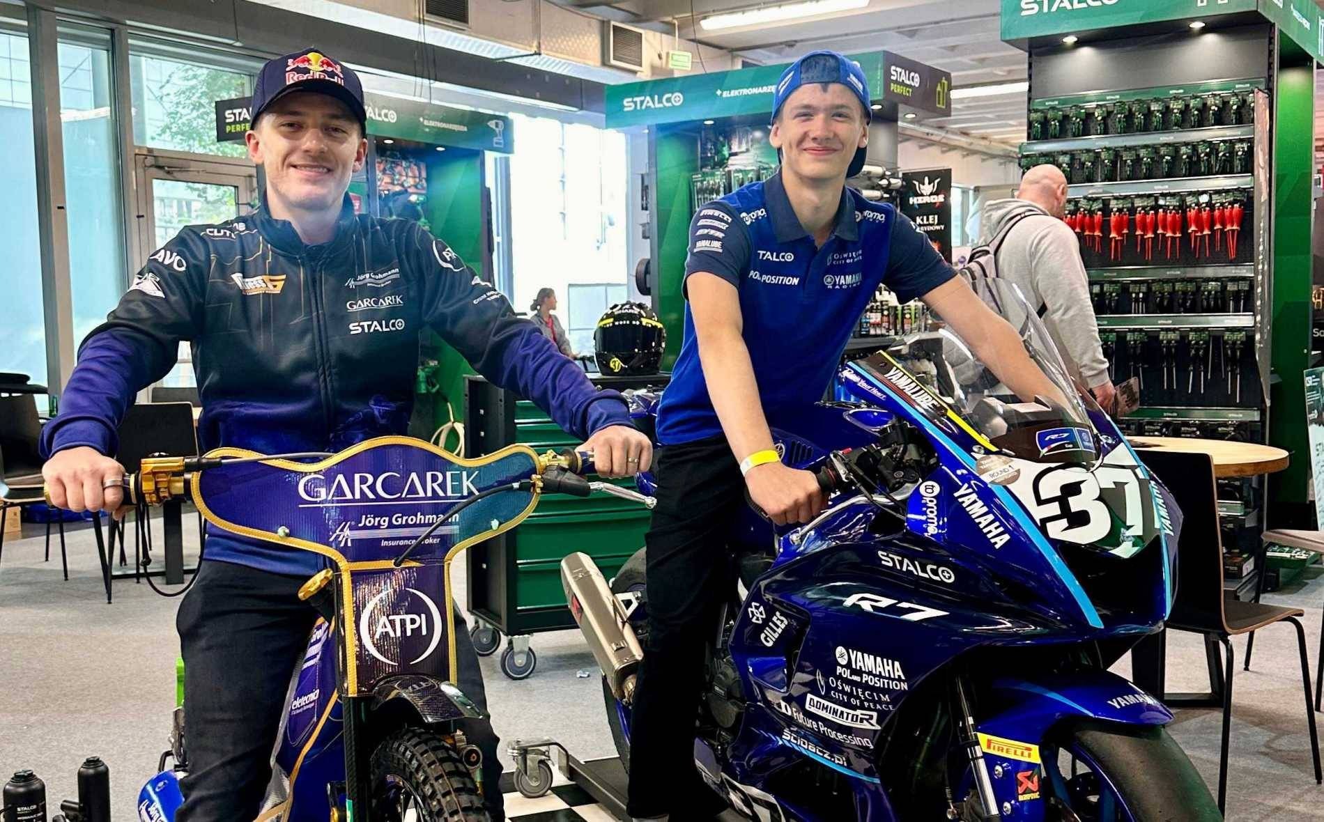 Oświęcimski motocyklista na poznańskich targach