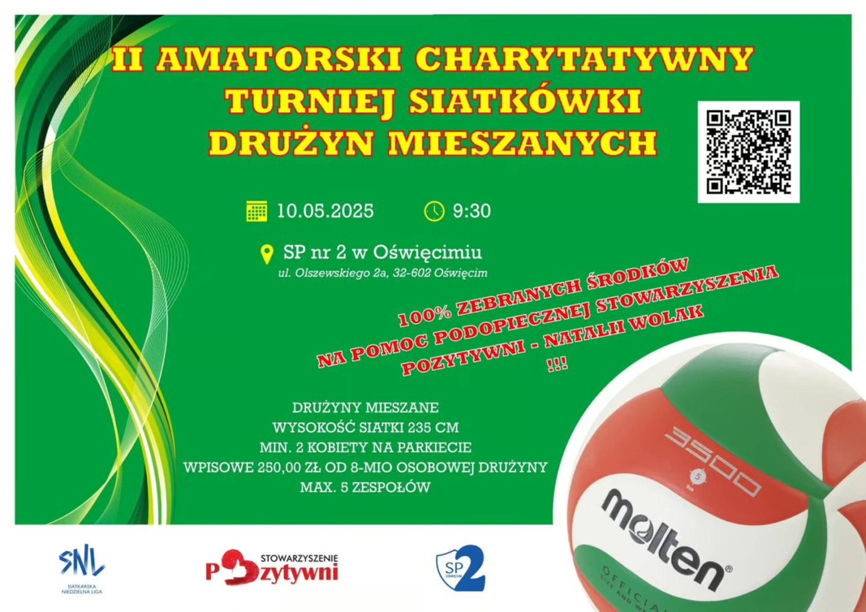 Charytatywny mecz siatkarzy dla Natalki z Głębowic