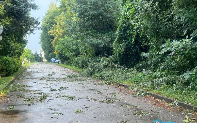 Intensywne opady w powiecie oświęcimskim, apel służb