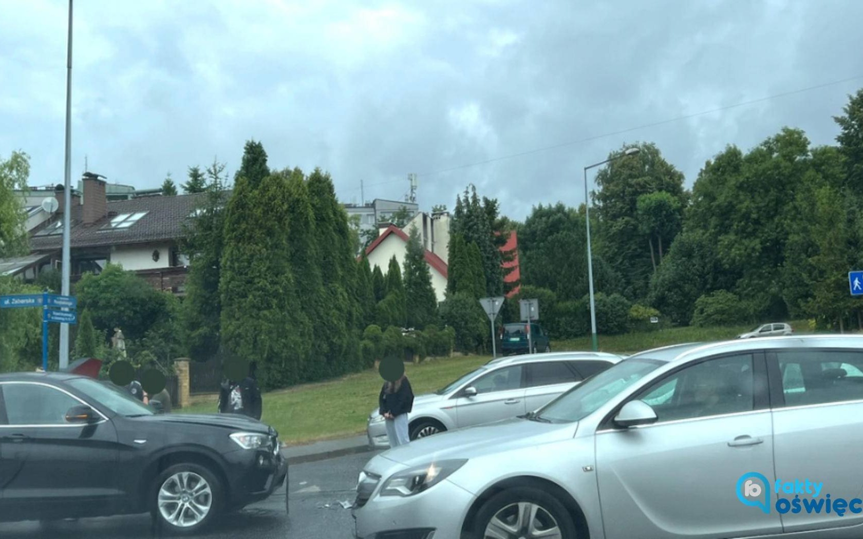 Utrudnienia w Oświęcimiu po zderzeniu samochodów