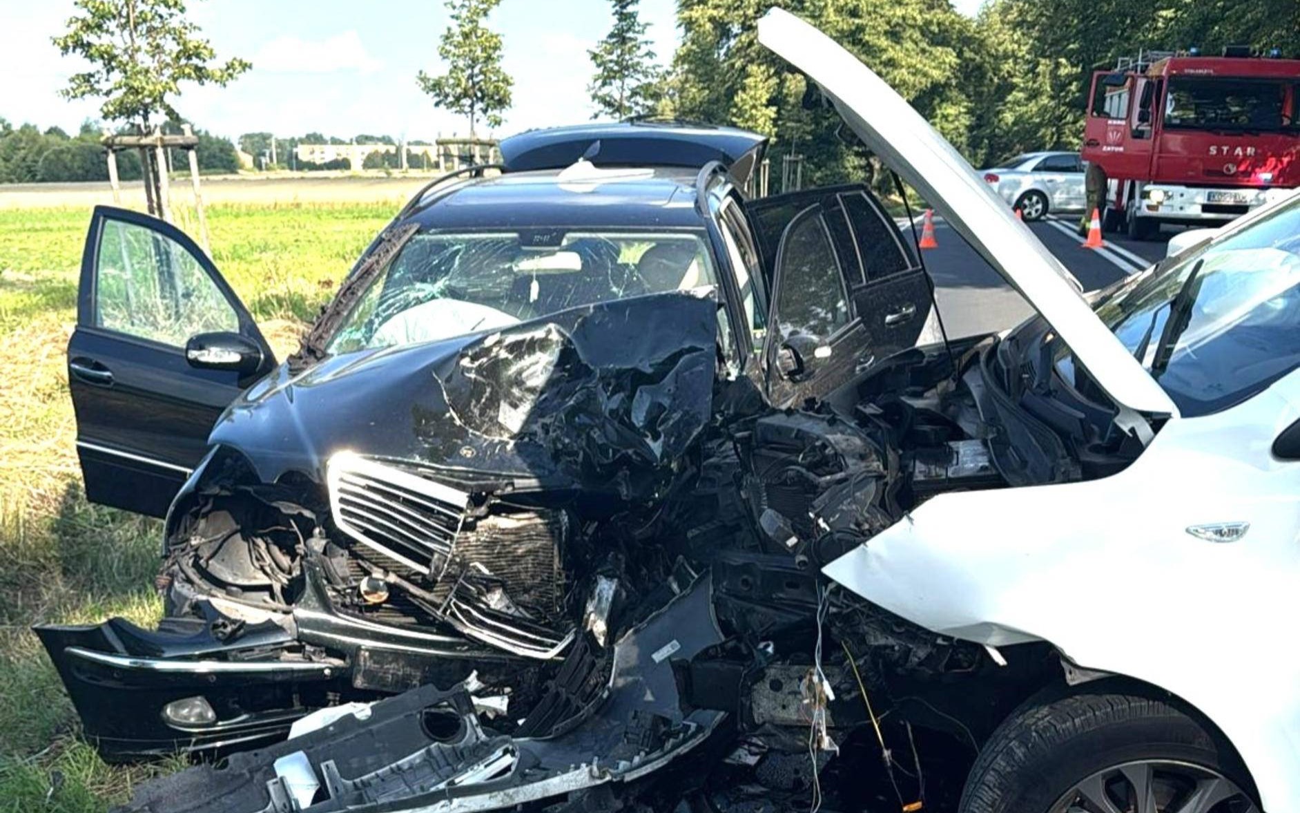 Uciekł z miejsca wypadku, zatrzymali go w Przeciszowie – FOTO