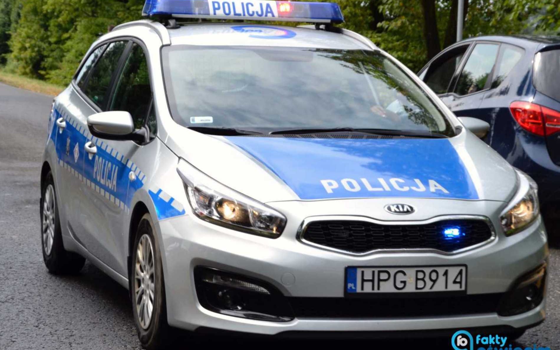 Pięciolatek sam w nocy na kęckiej ulicy