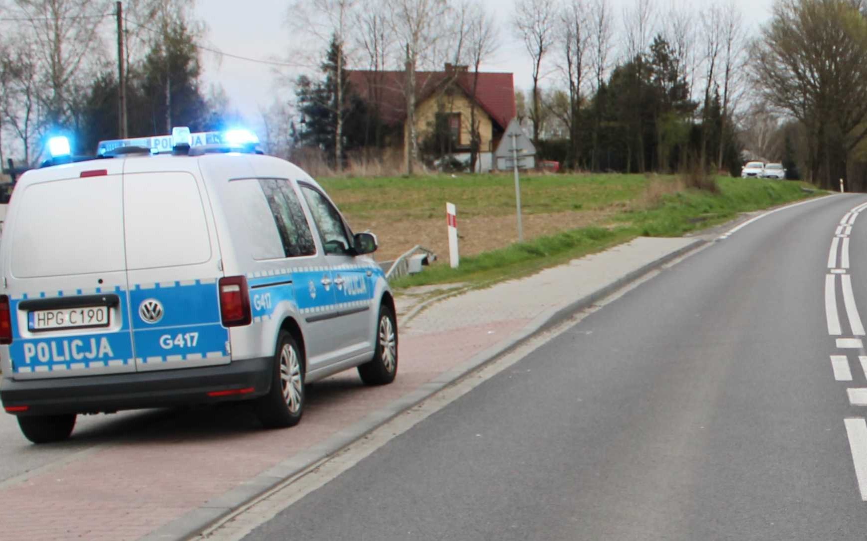 Odurzony kierowca skutera potrącił policjanta