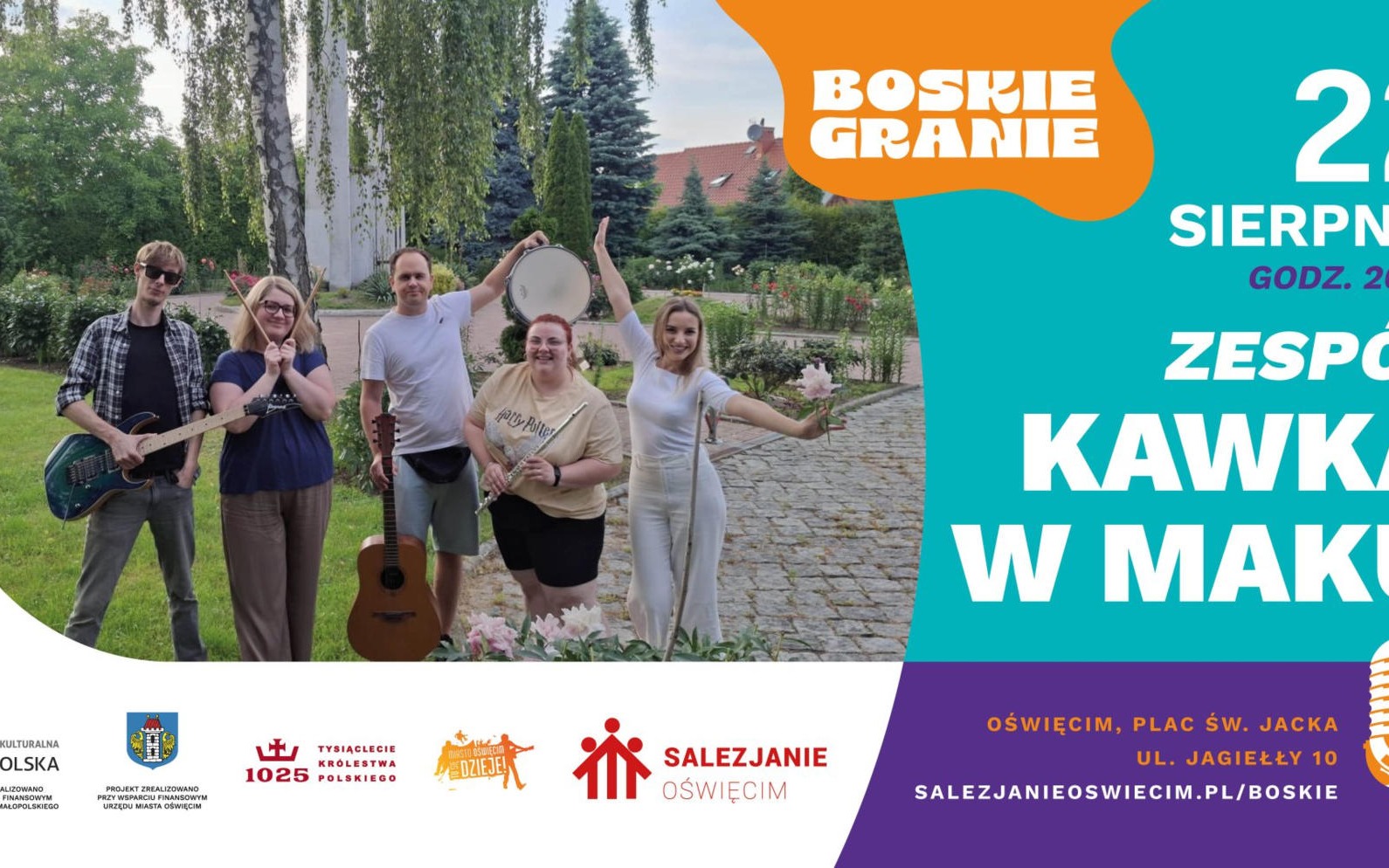 Muzyczna energia na placu św. Jacka. Na scenie Kawka w maku