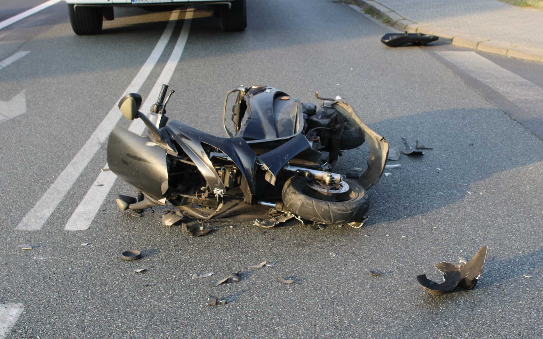 Wymusił pierwszeństwo na skuterze – FOTO