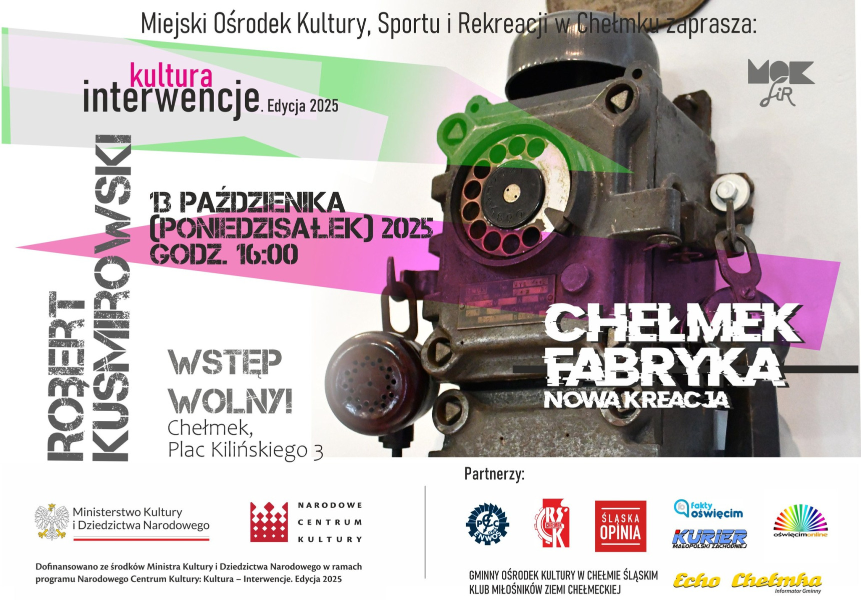 Spotkanie z Robertem Kuśmirowskim w Chełmku – artystyczna podróż w świat pamięci