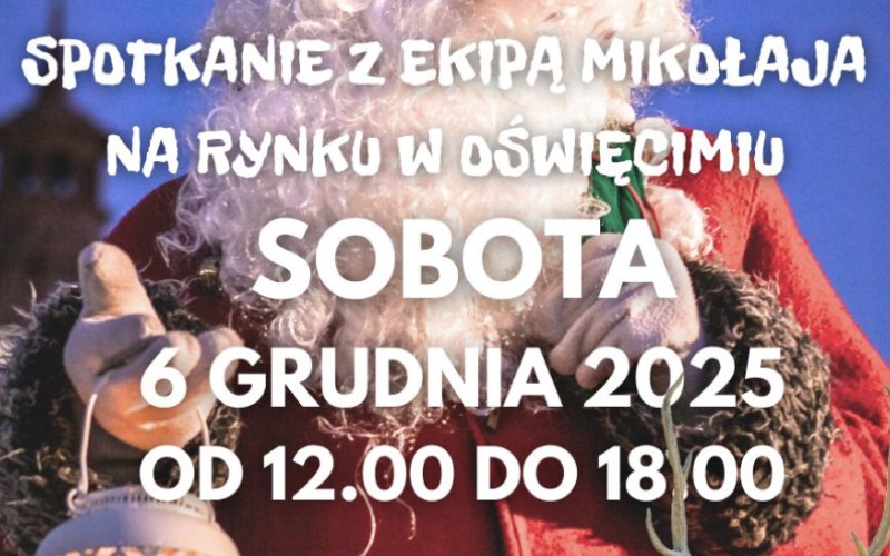 Św. Mikołaj jedzie do Oświęcimia! Prawdziwe renifery, sanie i wielkie rozświetlenie choinki