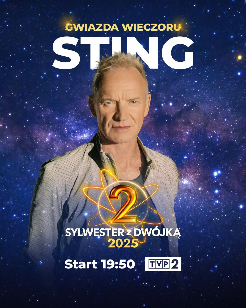 Sting w Katowicach na Sylwestra! TVP potwierdza największy hit imprezy 2025