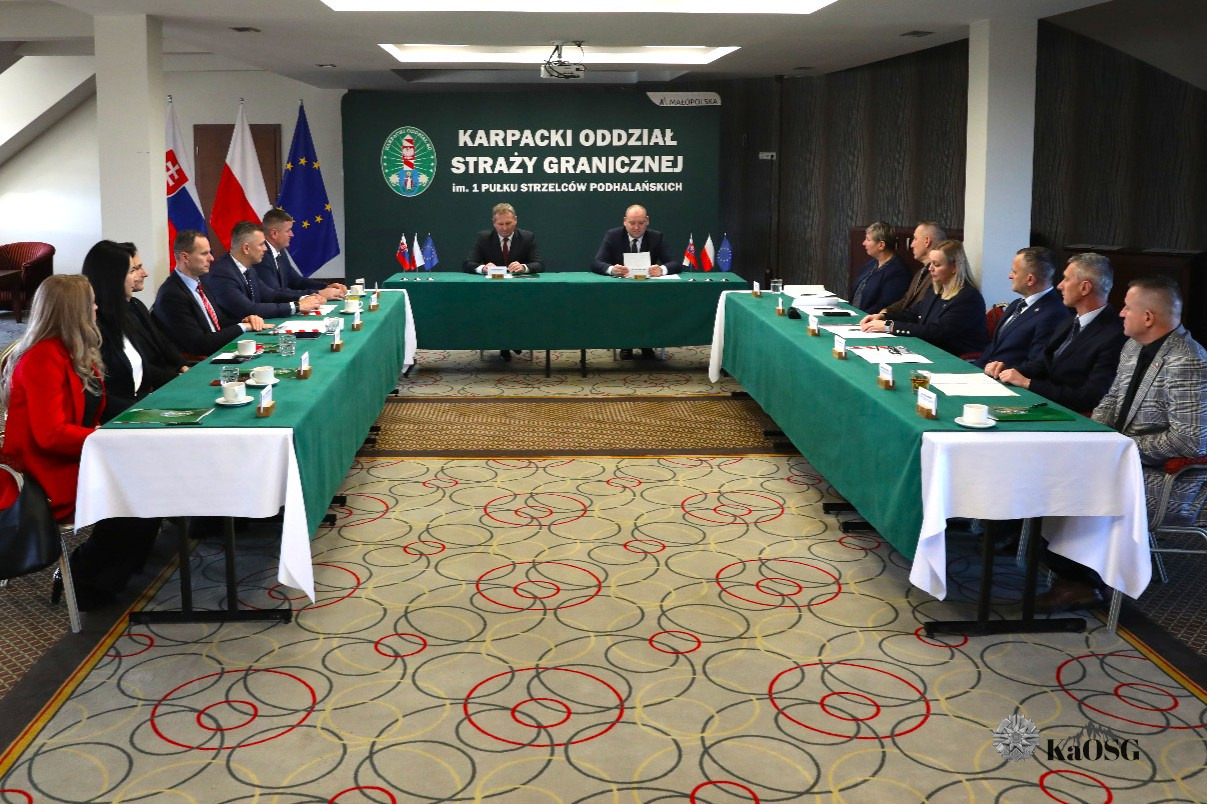 Polsko-słowackie spotkanie graniczne w Oświęcimiu. Bezpieczeństwo granicy podsumowane