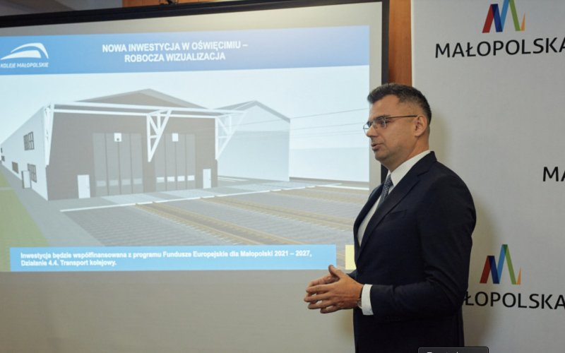 Zaplecze kolejowe w Oświęcimiu wchodzi w fazę realizacji. Kluczowy moment dla projektu Kolei Małopolskich
