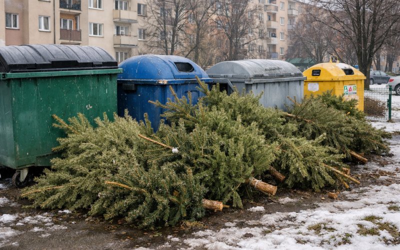 Kiedy wystawić choinkę? Miasto podało terminy odbioru po świętach