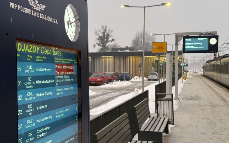 Utrudnienia w kursowaniu pociągów Koleji Małopolskich na lini Oświęcim – Kraków