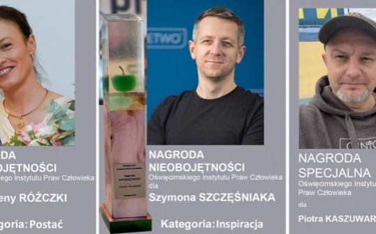 Magdalena Różczka, Szymon Szczęśniak i Piotr Kaszuwara z Nagrodą Nieobojętności OIPC 2026!
