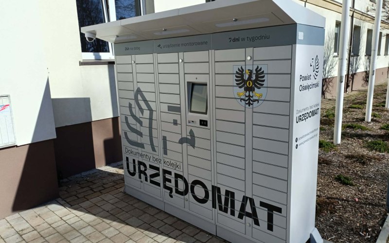 Urzędomat w Starostwie Powiatowym w Oświęcimiu! Dowód rejestracyjny i prawo jazdy 24/7