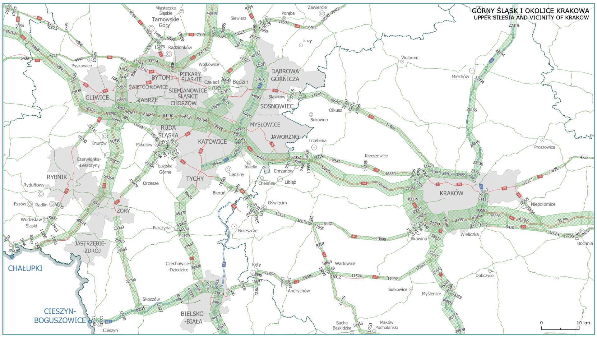 23 tysiące aut dziennie przez powiat oświęcimski. Korek sięgałby aż do Krakowa