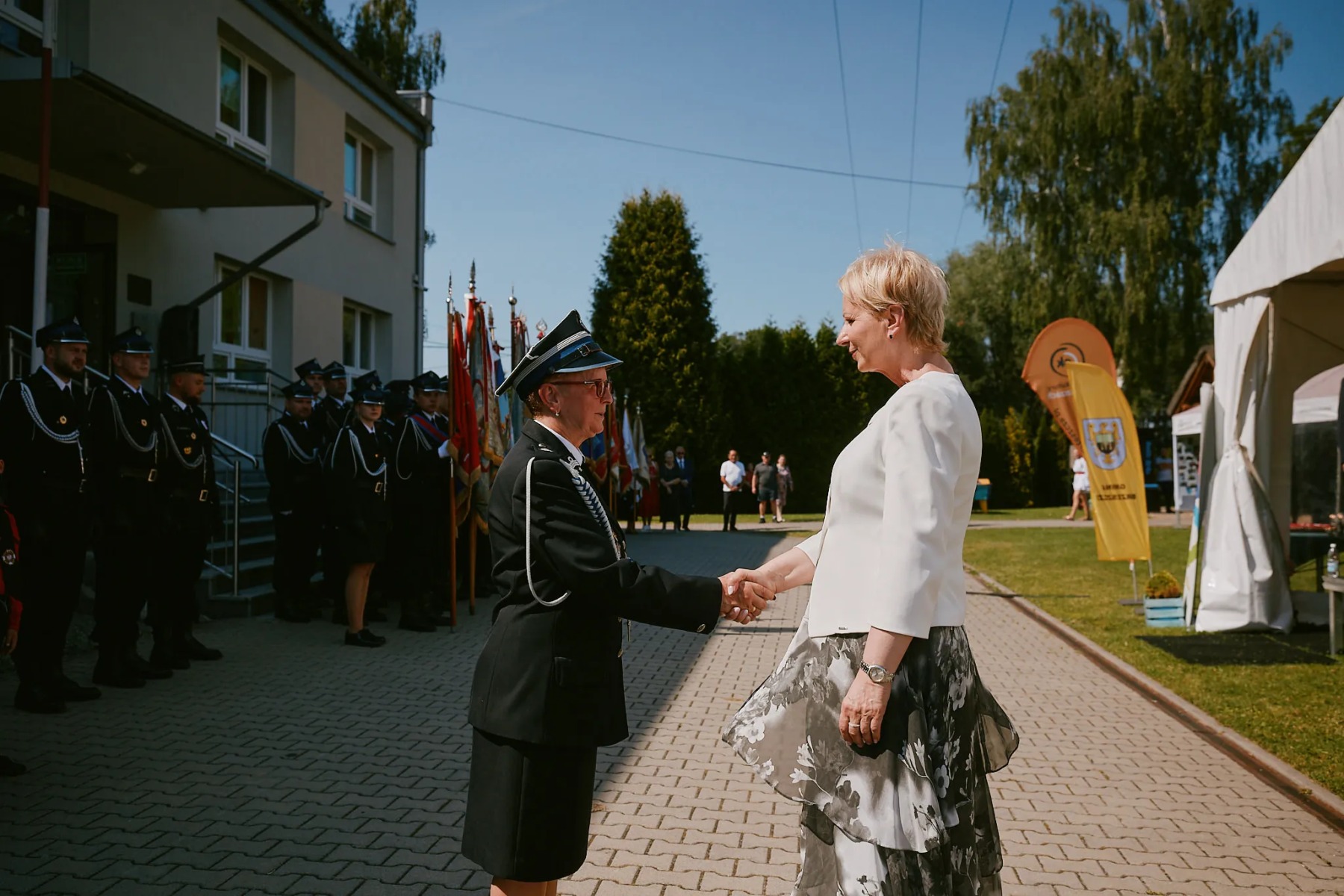 80-lecie OSP Przecieszyn w gminie Brzeszcze. Strażacy ochotnicy odznaczeni Srebrnym Medalem Polonia Minor