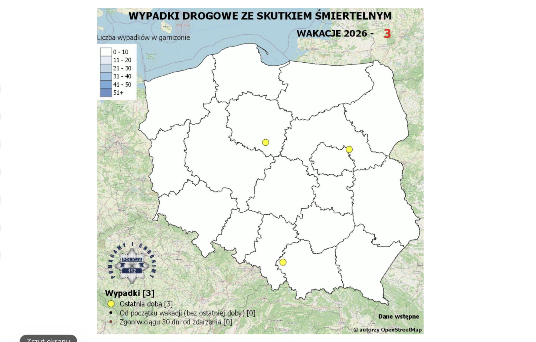Pierwsze dni wakacji, pierwsze ofiary. Powiat oświęcimski na mapie śmiertelnych wypadków drogowych