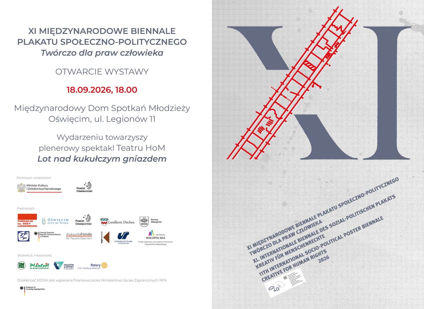 286 artystów, 22 kraje, jedna wystawa. Biennale Plakatu wraca do Oświęcimia