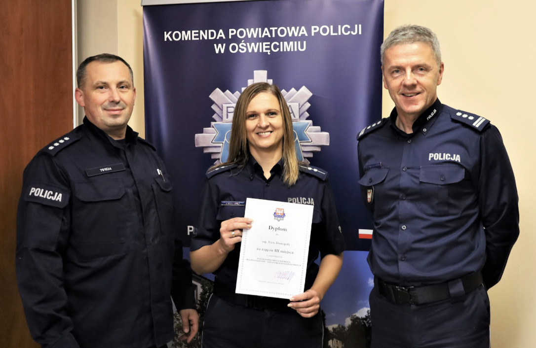 Asp. Ilona Domagała z Oświęcimia po raz drugi na podium konkursu rzeczników dyscyplinarnych